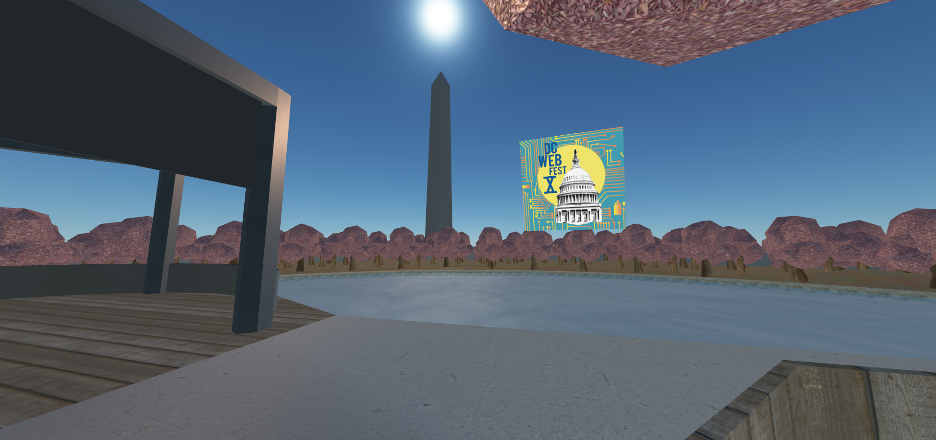 View of the monolith, inspired by the Washington Monument