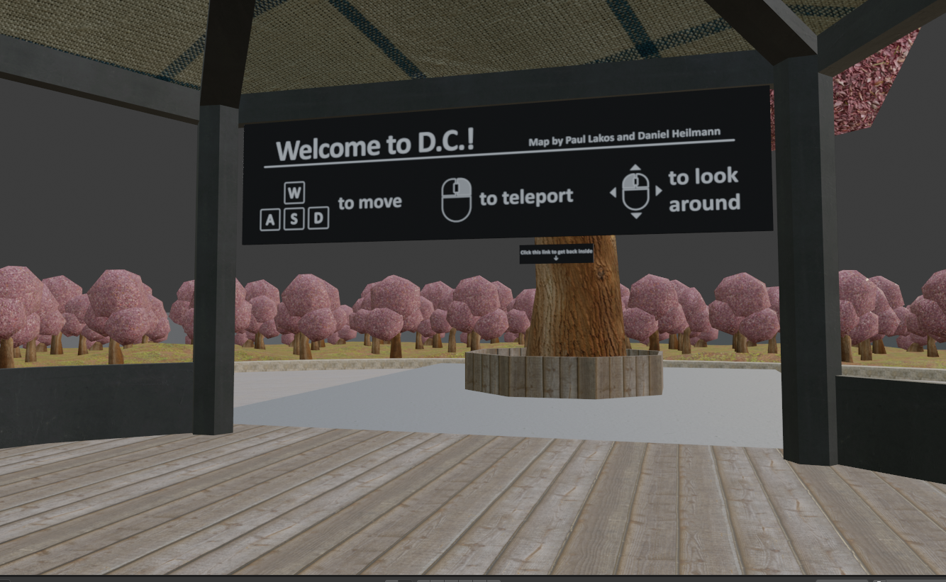 User Guidance on the welcome sign